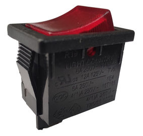 PA66/PC Housing Rocker Electrical Switch R19-5 Easy Installation High Efficiency