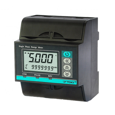 Rail Mounting Power Meter RS485 Port Multi Tariff Rate Industrial LCD Display