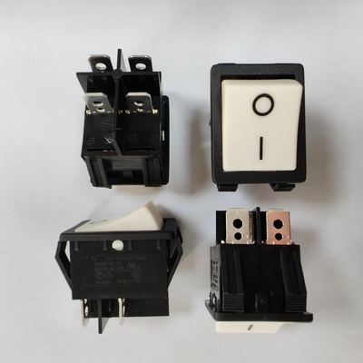 Factory R5 White Big Current Rocker Switch, 25A 250V, 32*25mm, ON-OFF, for Welding Machine