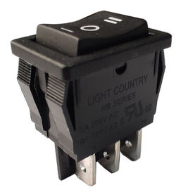 RB Series Rocker Switch Electrical Rating 6A 250V AC 10A 125V AC Contract Resistance &lt;20mΩ