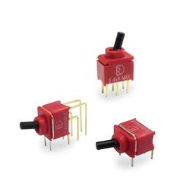 Stable Electrical Toggle Switches 2U Series Brass Gold Plated Terminals -30℃ To 85℃