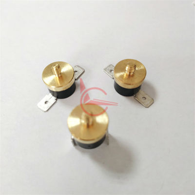 Round Screw Copper Cap Automatic Reset T24 KSD301 Bimetal Disc Thermostat