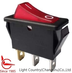 Good Quality ON-OFF Rocker Switch with Red light,16A 250V, UL VDE