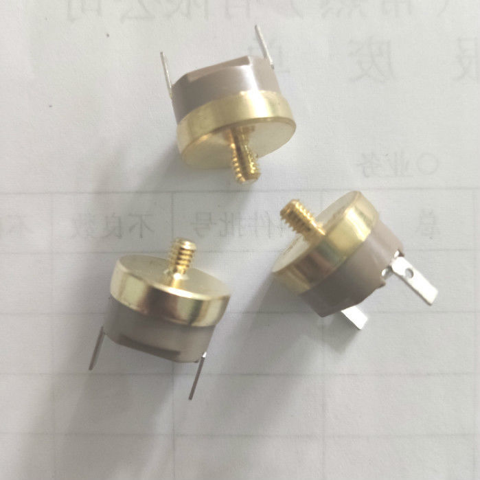 M4 M5 Screw Copper Head 250V 16A KSD301 Thermostat Normally Closed PPS Case Copper terminal