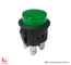 Factory Illuminated Push Button Switch, Φ20, SPST, ON-OFF, Green Button, 16A 250V