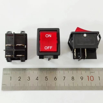R5 Red Light Rocker Switch 32*25mm 25A 250V ON-OFF