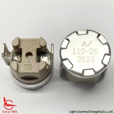 Bottom Mounting KSD301 Thermal Switch 16A 250V Industrial Tetrastyle Thermostat PPS Case