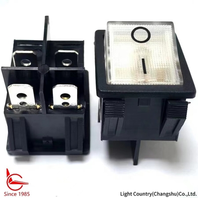 Good Quality White Illuminated ON OFF Rocker Switch for Socket, 32*25mm, VDE/TUV/UL