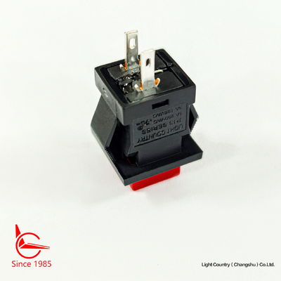 Small Size Red Push Button Electrical Switch, 14mm*14mm, ON OFF, UL VDE ENEC
