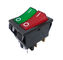 R5 Double Row Button Switch, 32*25mm, 16A 250V, 20A 125V, PA66 Housing, With/Without Lamp