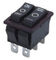R5 Double Row Button Switch, 32*25mm, 16A 250V, 20A 125V, PA66 Housing, With/Without Lamp